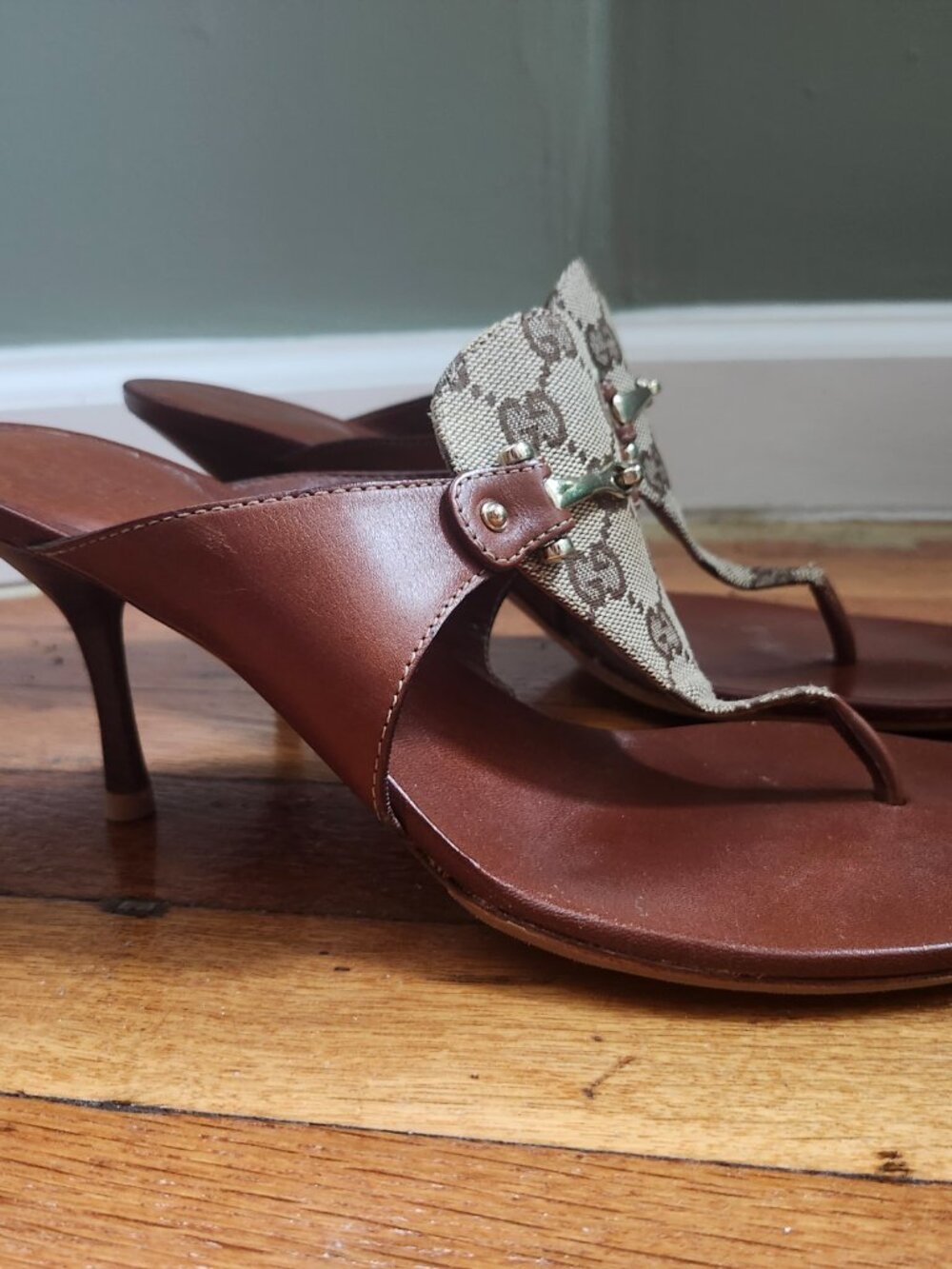 Gucci Horsebit Brown leather sandal. - Picture 2 of 6